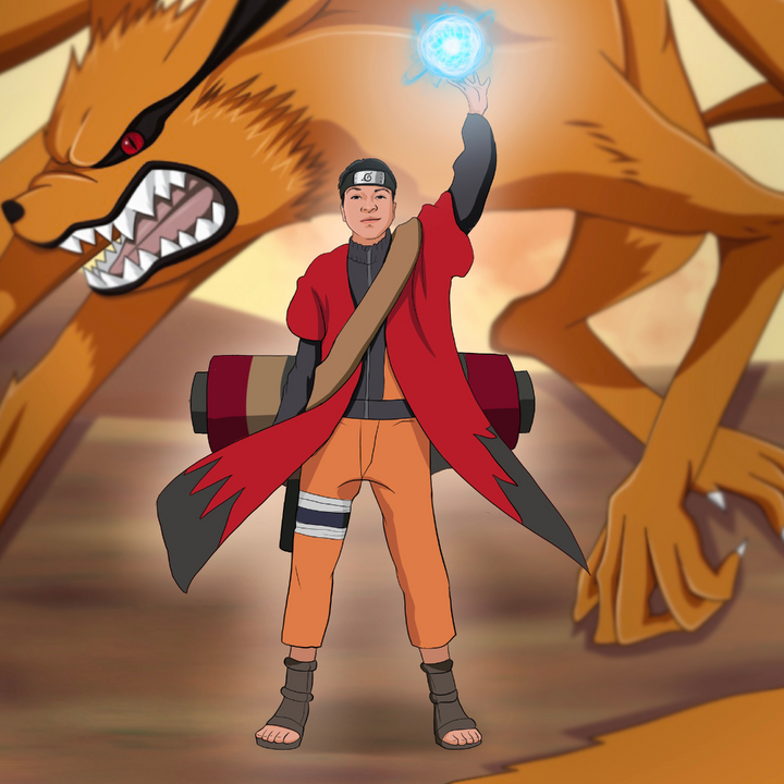 THE RASENGAN MASTER - NARUTO CUSTOM PORTRAIT , naruto, Naruto Custom Anime Portrait, Naruto Custom Drawing, product:turn-me-ninja, Sage Naruto