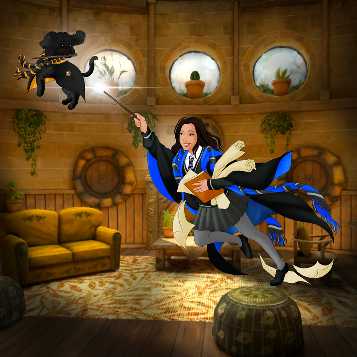 A WONDERLAND WITH MAGIC - HARRY POTTER CUSTOM DRAWING , Harry Potter, Harry Potter Custom Drawing, product:turn-me-wizard