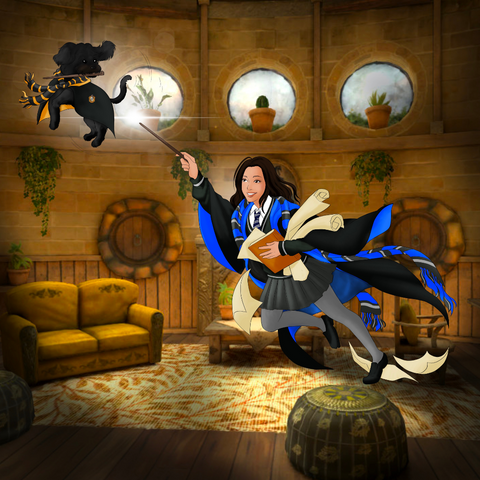 A WONDERLAND WITH MAGIC - HARRY POTTER CUSTOM DRAWING , Harry Potter, Harry Potter Custom Drawing, product:turn-me-wizard