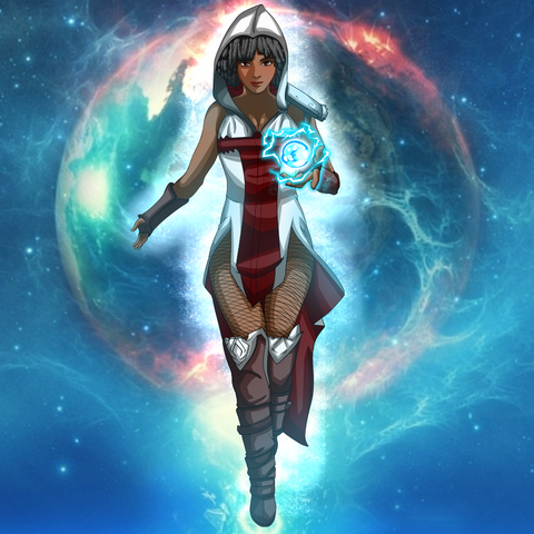 POWER OF THE GALAXY - GIRL CUSTOM DRAWING , Custom Drawing, Girl Drawing, other, product:turn-me-other