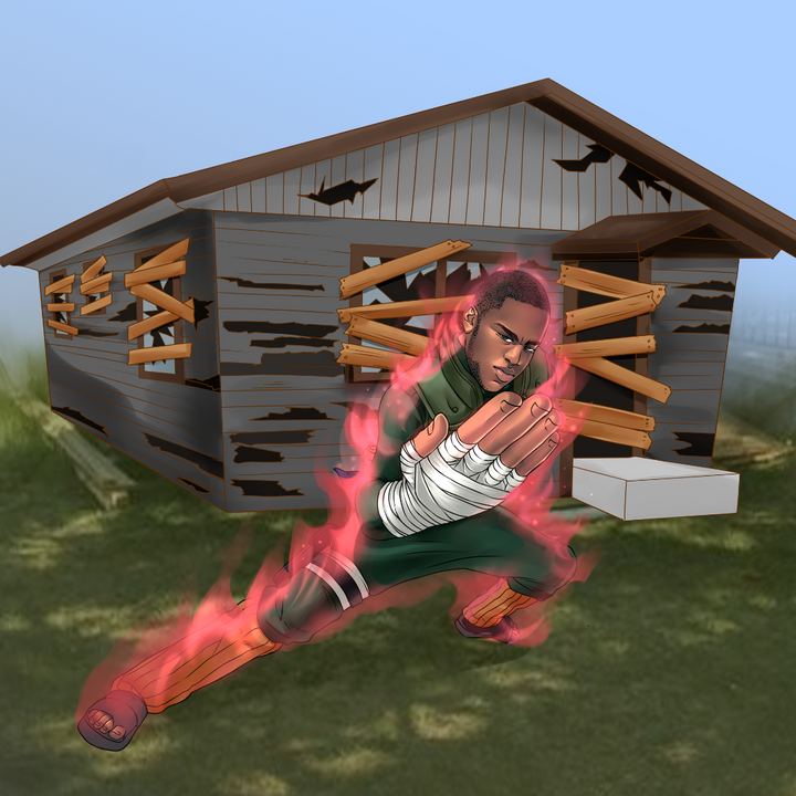 THE POWER OF PHYSICAL - NARUTO CUSTOM DRAWING , naruto, Naruto Custom Anime Portrait, Naruto Custom Drawing, ninja, product:turn-me-ninja, Rock Lee