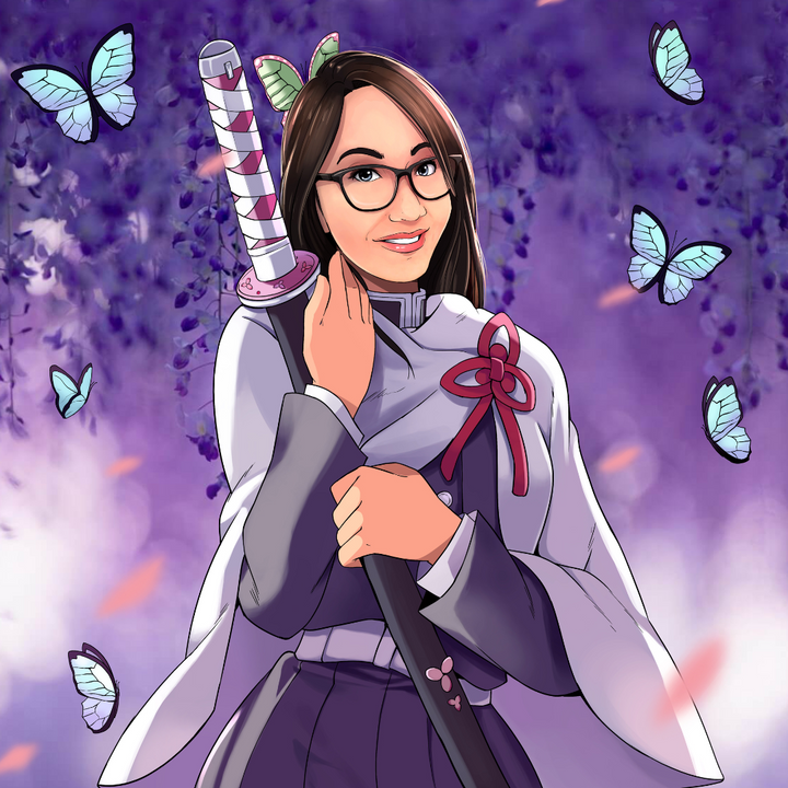 THE POWER OF BUTTERFLIES - DEMON SLAYER CUSTOM DRAWING , Demon Slayer, Demon Slayer Custom Drawing, Kanao, product:turn-me-demon-slayer