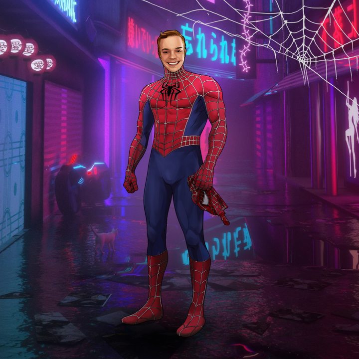 THE AMAZING SPIDER-MAN - SPIDER-MAN CUSTOM PORTRAIT , Marvel Custom Drawing, Marvel Hero, product:turn-me-marvel-hero, Spiderman, Spiderman Custom Drawing