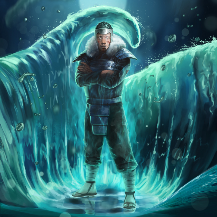 THE STRONGEST WATER JUTSU NINJA - NARUTO CUSTOM ARTWORK , Hokage, Naruto Custom Anime Portrait, Naruto Custom Drawing, Naruto Digital Portraits, ninja, product:turn-me-other-gold, Tobirama