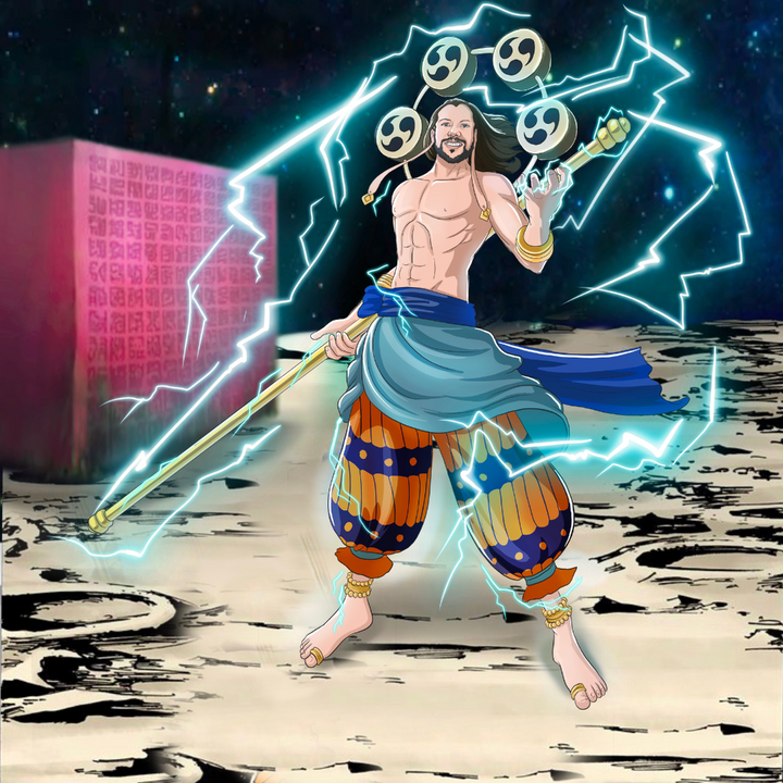 GOD OF THE THUNDER - ONE PIECE CUSTOM DRAWING , Enel, One Piece, One Piece Custom Anime Portrait, One Piece Custom Drawing, product:turn-me-pirate