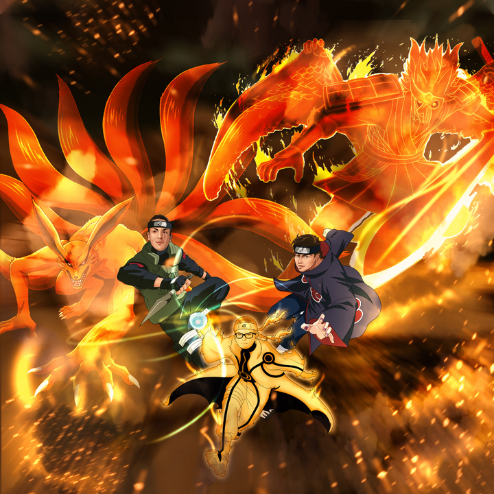 THE POWERFUL NINJA GROUP - NARUTO CUSTOM DRAWING , Itachi, Itachi Uchiha, Kakashi, naruto, Naruto Custom Drawing, ninja, product:turn-me-ninja-premium, Uzumaki Naruto