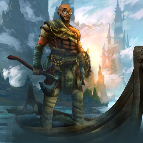 THE NEW JOURNEY TO THE NORTH - GOD OF WAR CUSTOM DRAWING , God of War, God of War Custom Drawing, Kratos, product:turn-me-other