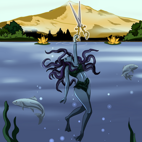 DEEP IN THE SEA IS DEATH - HORROR CUSTOM DRAWING , Custom Drawing, other, product:turn-me-other