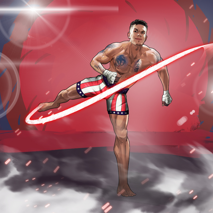 THE MASTER OF KICKING - FIGHTER CUSTOM DRAWING , Fighter, other, product:turn-me-other, UFC