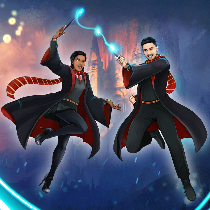 MAGIC WITH LOVE - HARRY POTTER CUSTOM DRAWING , Harry Potter, Harry Potter Custom Drawing, product:turn-me-wizard