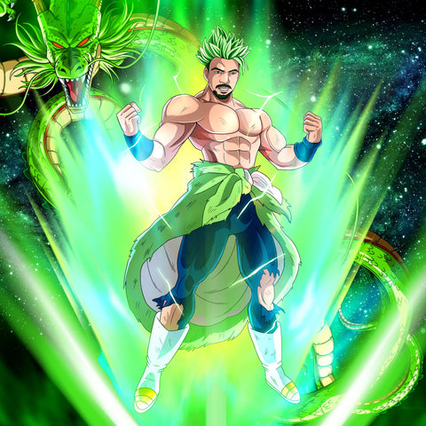 Overflowing Power , Broly, Dragon Ball, Overflowing Power, product:turn-me-saiyan, Super Saiyan