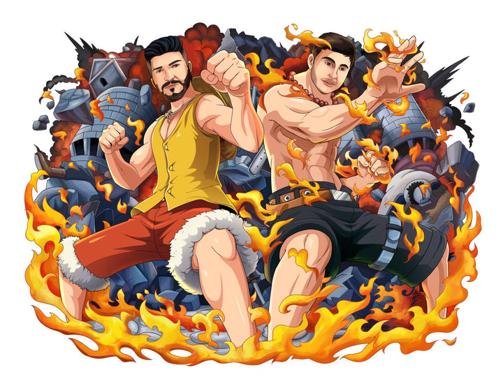 No Regret , Ace, Luffy, No Regret, One Piece, product:turn-me-pirate