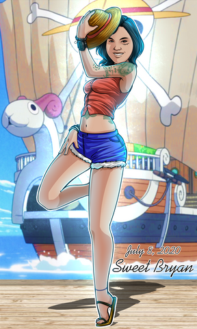 Sight Of The Goal , Luffy, One Piece, Pirate Queen, product:turn-me-pirate, Sight Of The Goal