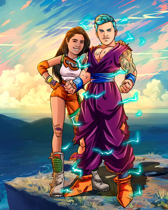 Love Action , Gohan, Love Action, product:turn-me-saiyan, Saiyan couple