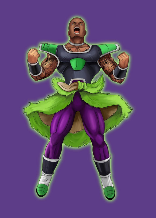 Slaughter - Dragon Ball Cartoon Illustration , Broly, Dragon Ball, Dragon Ball Cartoon Illustration, product:turn-me-saiyan, Slaughter - Dragon Ball Cartoon Illustration