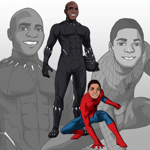 The Hero of Our Own Story , Black Panther, product:turn-me-marvel-hero, Spiderman, The Hero of Our Own Story