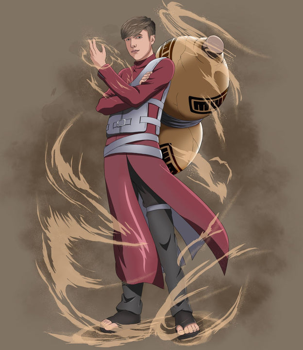 A New Path - Naruto Personalized Digital Portraits , A New Path, Gaara, naruto, Naruto Personalized Digital Portraits, product:turn-me-ninja