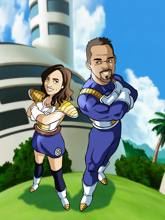 The Perfect Feeling - Dragon Ball Couple Custom Drawing , Bulma, Dragon Ball, Dragon Ball Couple Custom Drawing, product:turn-me-saiyan, The Perfect Feeling, Vegeta