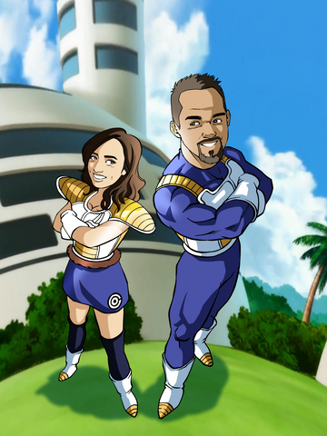 The Perfect Feeling - Dragon Ball Couple Custom Drawing , Bulma, Dragon Ball, Dragon Ball Couple Custom Drawing, product:turn-me-saiyan, The Perfect Feeling, Vegeta