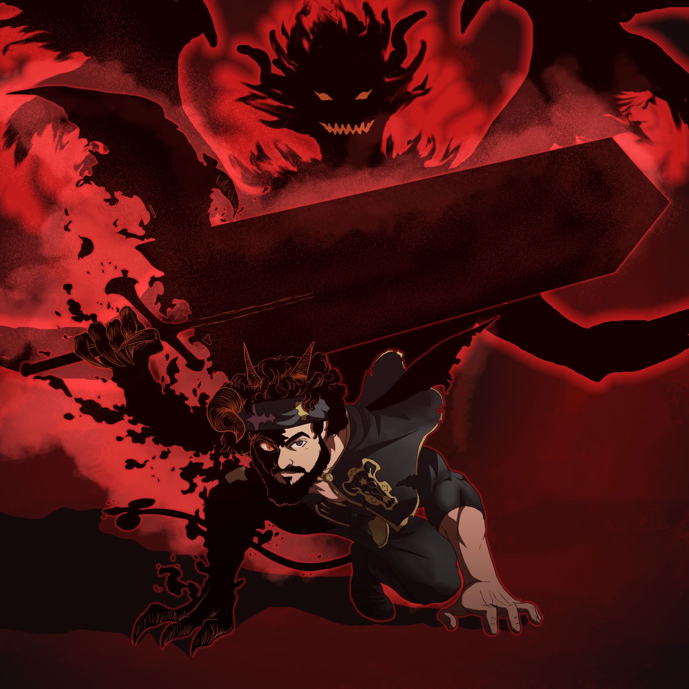 Download Asta Black Clover 4k Disintegrating Demon Sword Wallpaper
