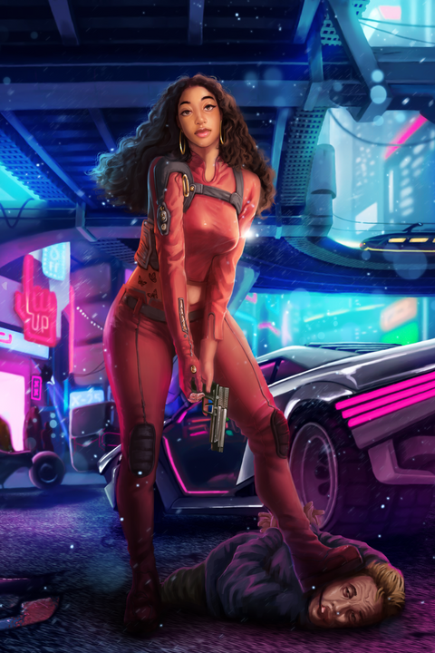 The Rules - Marvel Custom Drawing , Marvel Custom Drawing, Marvel Hero, Marvel Universe, Misty Knight, product:turn-me-marvel-hero-gold, The Rules