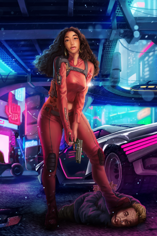 The Rules - Marvel Custom Drawing , Marvel Custom Drawing, Marvel Hero, Marvel Universe, Misty Knight, product:turn-me-marvel-hero-gold, The Rules