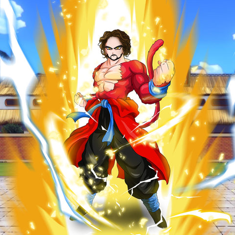 Unbeatable Saiyan - Dragon Ball Art From Photo , Dragon Ball, Dragon Ball Art From Photo, product:turn-me-saiyan, Unbeatable Saiyan, Xeno Goku