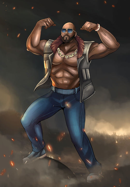 Franky is Super - One Piece Custom Drawing , Franky, Franky is Super, One Piece, One Piece Custom Drawing, product:turn-me-pirate, Straw Hats