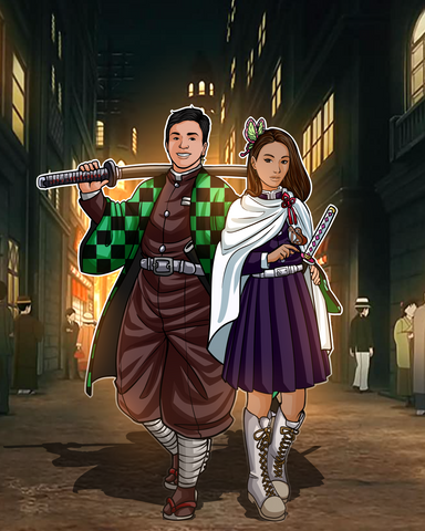 Halloween Hunting , Demon Slayer, Halloween Hunting, Kanao, Kimetsu no Yaiba, product:turn-me-demon-slayer, Tanjiro