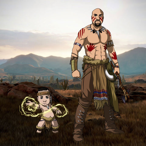 Brave Warrior , Brave Warrior, Comanche war chief, Fighter, product:turn-me-other