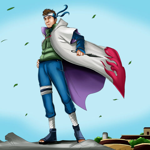 A Great Hokage - Naruto Custom Anime Portrait , A Great Hokage, Minato, naruto, Naruto Custom Anime Portrait, product:turn-me-ninja