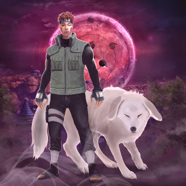 Getting Wild , Akamaru, Getting Wild, Kiba Inuzuka, naruto, ninja, product:turn-me-ninja