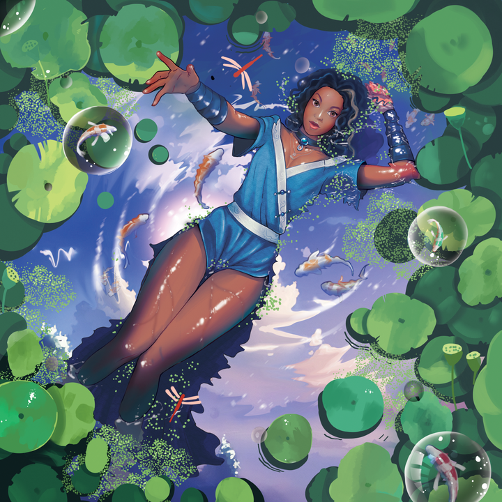 Love is Brightest - Avatar Personalized Digital Portraits , Avatar, Avatar Personalized Digital Portraits, Katara, Love is Brightest, product:turn-me-other