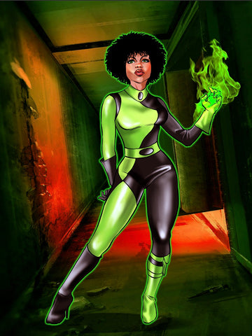 IT'S TIME FOR EVIL - SHEGO CUSTOM ARTWORK , Disney, product:turn-me-other, Shego