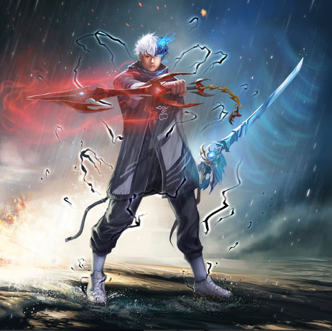 BEAUTIFUL DEATH - ORIGINAL CHARACTER ARTWORK , OC, OC Art, product:turn-me-other-gold