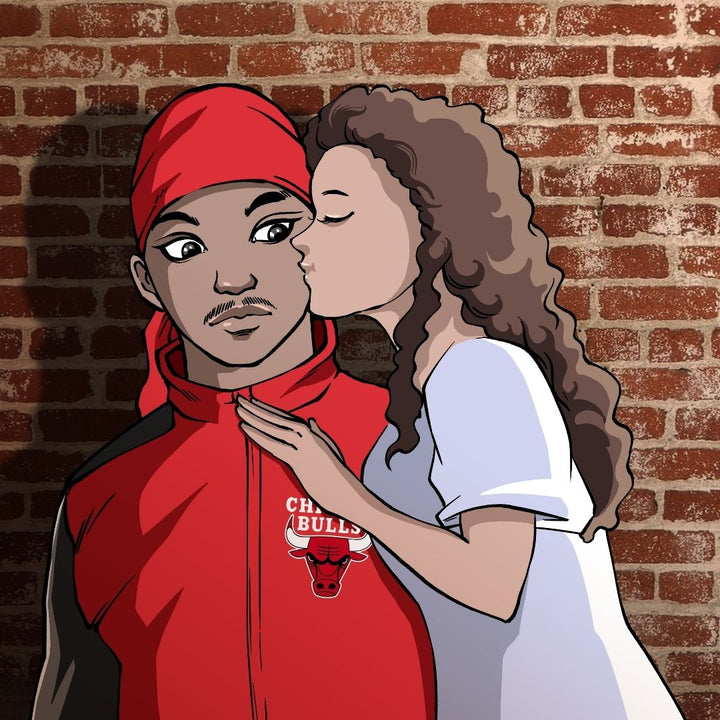 THE PERFECT IMPERFECTION - COUPLE CUSTOM ARTWORK , Anime Couple portrait, Couple Custom Drawing, Couple Portrait, product:turn-me-other