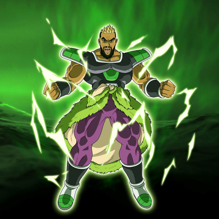 Overflowing Power - Dragon Ball Custom Drawing , Broly, Dragon Ball, Dragon Ball Custom Drawing, Overflowing Power, product:turn-me-saiyan