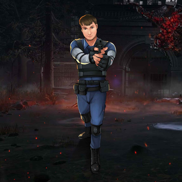 COOL AGENT, LEON S.KENEDY - RESIDENT EVIL ARTWORK , Leon, product:turn-me-other, Residen Evil Drawing, Resident Evil