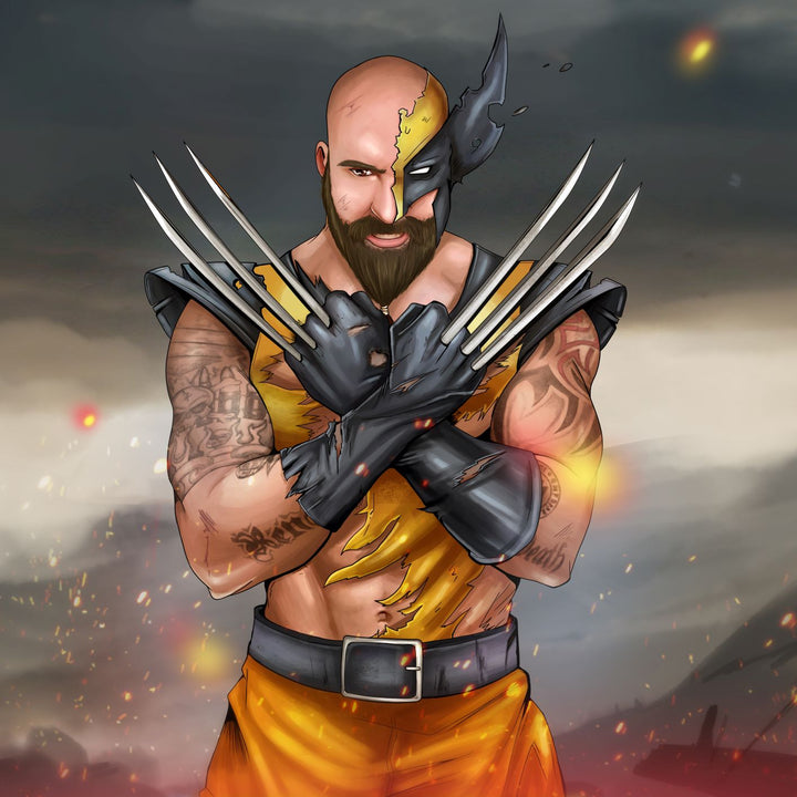 No Code of Conduct - Marvel Custom Drawing , Marvel Custom Drawing, Marvel Hero, Marvel Universe, No Code of Conduct, product:turn-me-marvel-hero, Wolverine