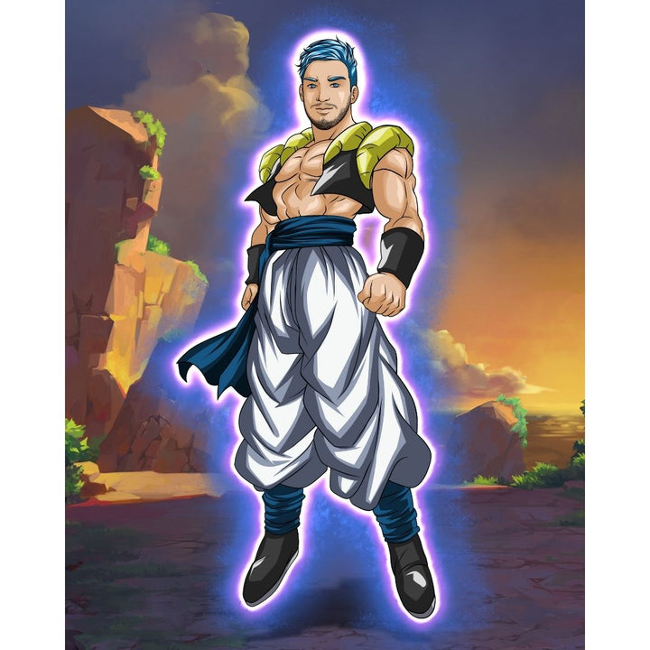 MY NEW POWER - GOGETA CUSTOM ARTWORK , Dragon Ball, Dragon Ball Anime Portrait, Dragon Ball Cartoon Illustration, Gogeta, product:turn-me-saiyan