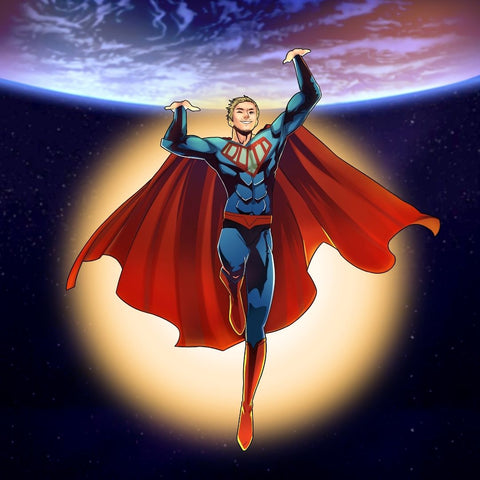 THE UNIVERSE - SUPERMAN FANART , DC Custom Anime Portrait, DC Custom Drawing, DC Universe, product:turn-me-dc-hero, Superman