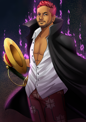 Moving On - One Piece Customized Portrait , Moving On, One Piece, One Piece Customized Portrait, product:turn-me-pirate, Shanks