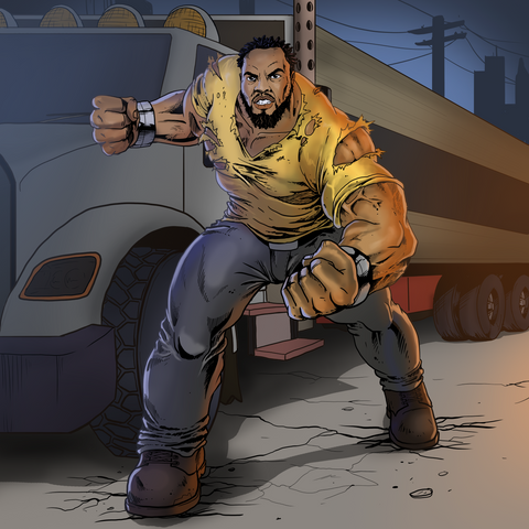 Live or Die - Marvel Custom Anime Portrait , Live or Die, Luke Cage, Marvel Custom Anime Portrait, Marvel Hero, Marvel Universe, product:turn-me-marvel-hero
