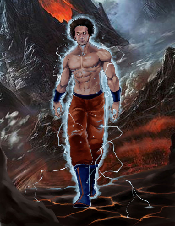 On My Way - Dragon Ball Art From Photos , Dragon Ball, Dragon Ball Art From Photos, Goku, On My Way, product:turn-me-saiyan, Super Saiyan