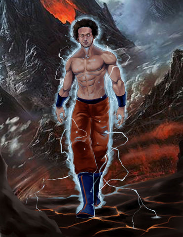 On My Way - Dragon Ball Art From Photos , Dragon Ball, Dragon Ball Art From Photos, Goku, On My Way, product:turn-me-saiyan, Super Saiyan