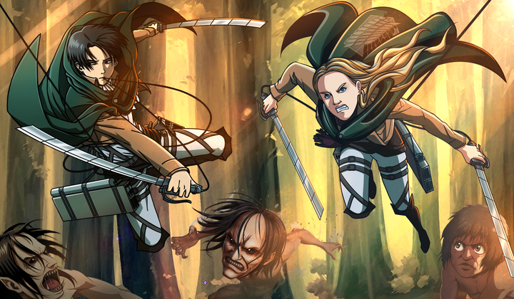 The Christmas Party - Attack on Titan Custom Drawing , Attack on Titan, Attack on Titan Custom Drawing, Levi, product:turn-me-other, The Christmas Party, the Survey Corps