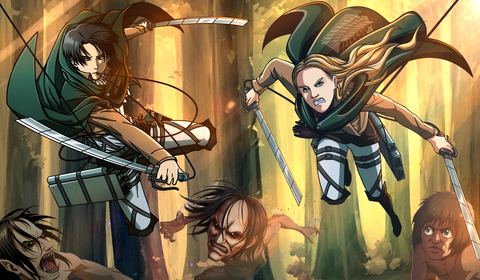 The Christmas Party - Attack on Titan Custom Drawing , Attack on Titan, Attack on Titan Custom Drawing, Levi, product:turn-me-other, The Christmas Party, the Survey Corps