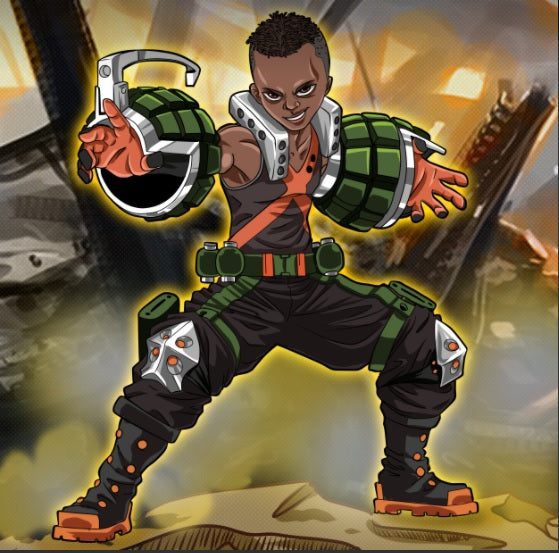 NUMBER ONE - BAKUGOU MHA CUSTOM ARTWORK , Bakugou, My Hero Academia, My Hero Academia Cartoon Illustration, My Hero Academia Custom Anime Portrait, My Hero Academia Custom Drawing, product:turn-me-hero