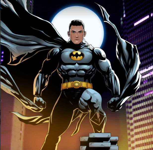 THERE'S NOTHING TO FEAR - BATMAN CUSTOM ARTWORK , Batman, Dark Knight, DC Custom Drawing, DC Customized Portrait, DC hero, DC Portrait Illustration, DC Universe, product:turn-me-dc-hero