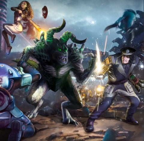 FIGHTING ALONG EACH OTHER - COUPLE CUSTOM ARTWORK , Couple Custom Drawing, custom art, customized portrait, product:turn-me-other-gold, scifi, scifi artwork